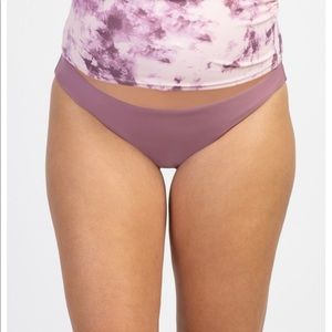 Mauve Solid Maternity Swim Bottom